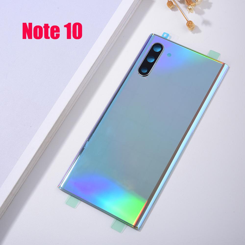 For Samsung Galaxy Note 10 Plus N975 N975F Note 10 N970 N970F Glass Back Battery Housing Cover Rear Door Cover Note 10 10+