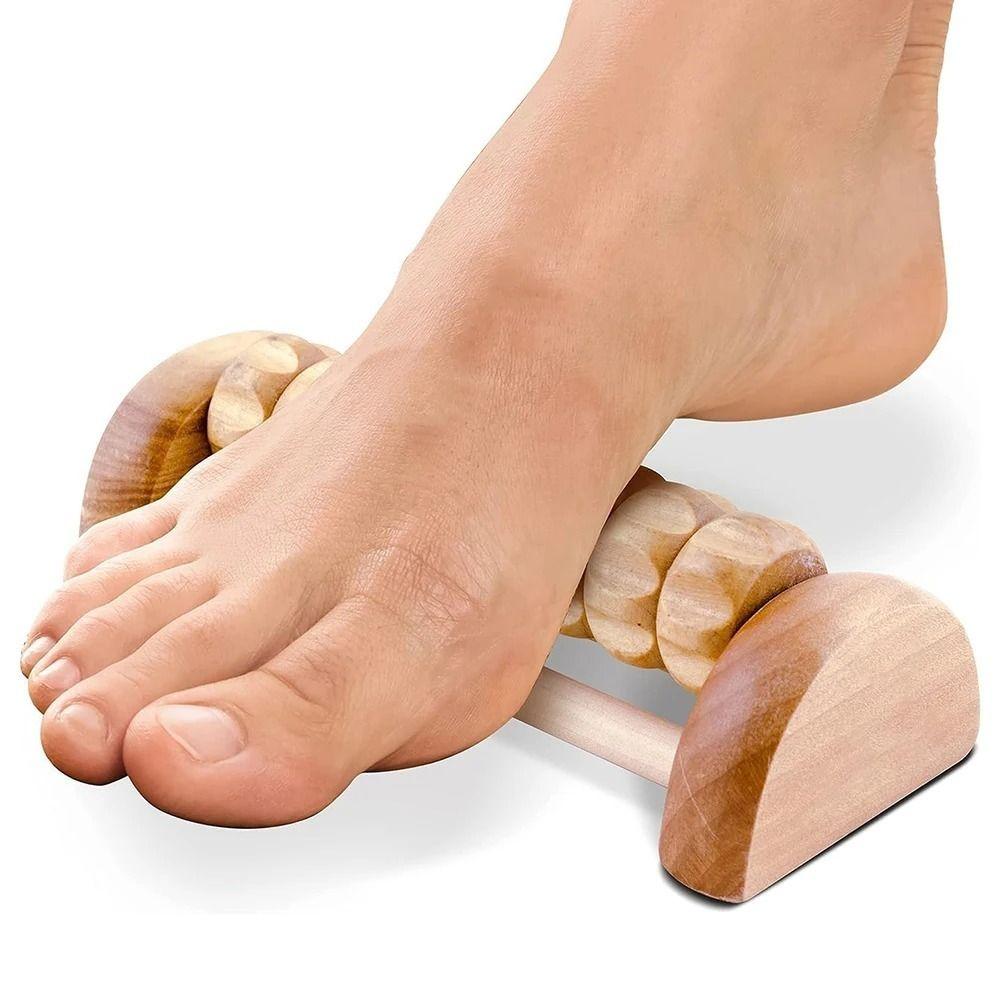 Wooden Foot Sole Massager Muscle Relaxation Acupoint Ball Portable Foot And Leg Massager  Foot Care