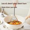 COOKER KING 32cm Maifan Stone Non-Stick Wok with Steamer