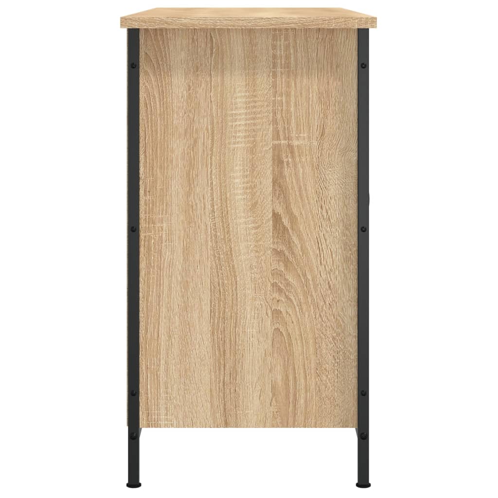 TV Cabinet in Sonoma Oak Finish 100 x 35 x 65 cm Engineered Wood