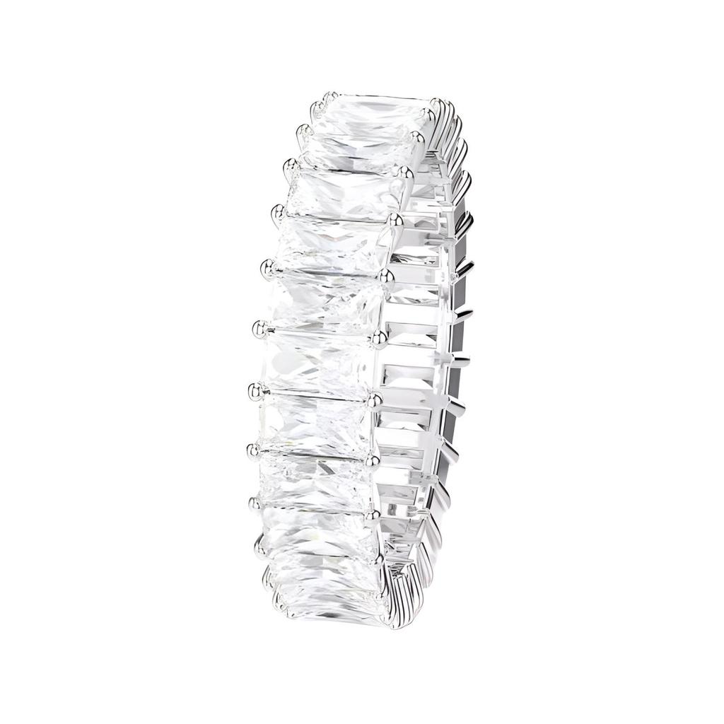 Swarovski Matri Rhodium Plated, Zirconium Plated Rings Women's Silver 5693410