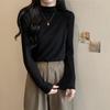 Women's Slim-Fit Long-Sleeve High-Neck Base Layer T-Shirt, Stylish & Stretchy for 2025 Autumn/Winter