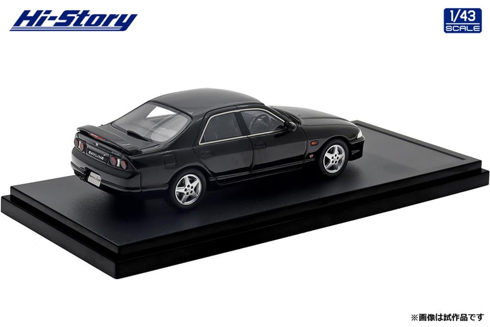 INTERALLIED Hi Story 1/43 Scale Nissan Skyline 4-Door Sedan GTS25t Type M Spec II (1996) Black, Finished Model, HS477BK
