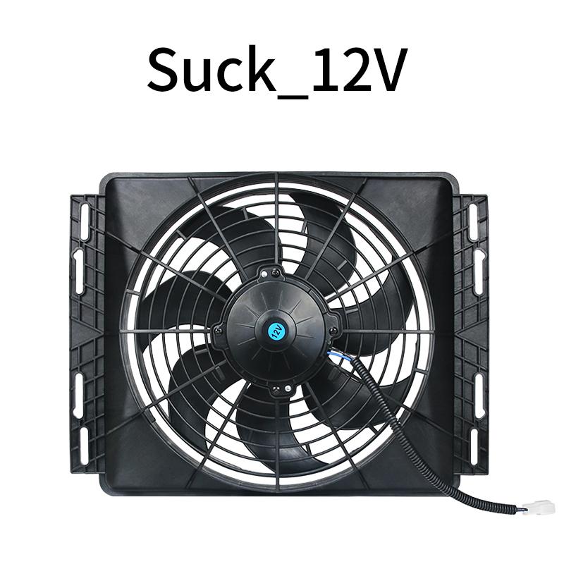 Parking Air Conditioning Cooling Electronic Fan Modified Universal High-power 120W Car Water Tank Fan Motor 12v 24v 12V Suck