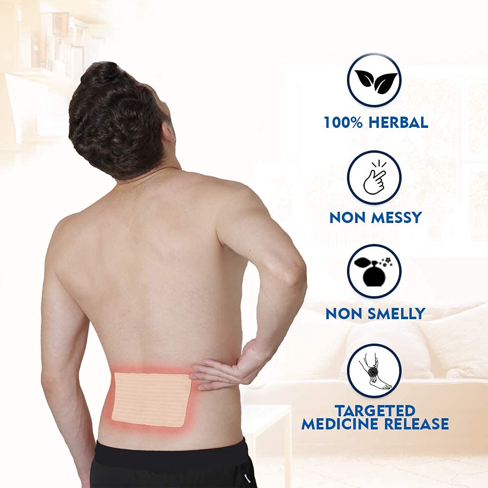 Back Pain Relief Patches (5 Pieces), Back Pain Herbal Relief Patch XL (5 Pcs),  Viopatch