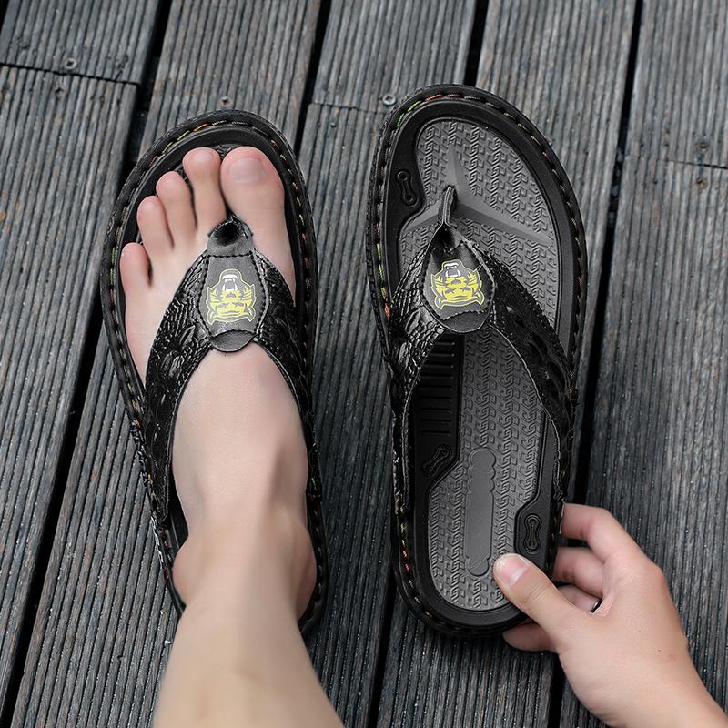 Men  Flip Flops Slippers Gladiator Sandals Outdoor Summer Roman Sandals Open Toe Beach Shoes Plus Size