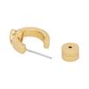 COACH Fashionable simple design brass earrings women's gold