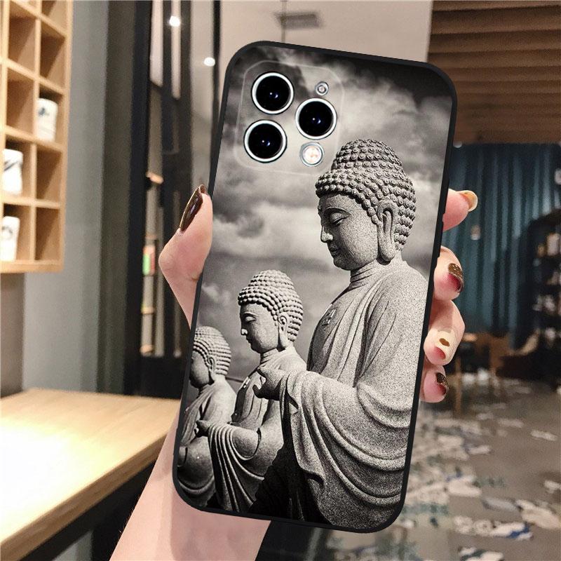 

Phone Case For iphone 17 Pro Max Air 16 15 14 13 Pro Max 15 16 Pro 15Plus Buddha Case Funda iphone 15Pro