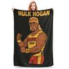 Hulk Hogan Wrestling Legend Plush Throw Blanket for Kids  Soft Flannel Bedding Custom Quality Gift