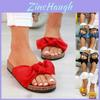 Women Flatform Bow Slides With Breathable Design For Summer Comfort**