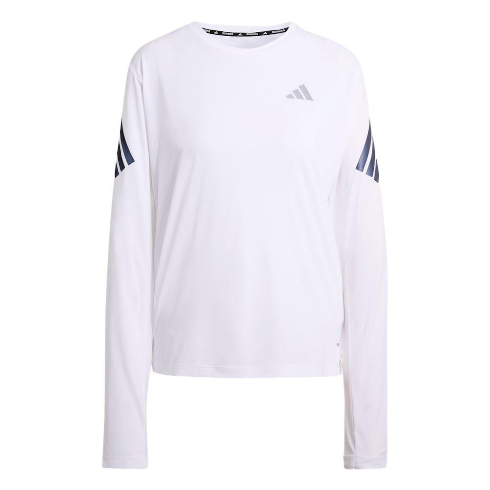 adidas Originals Classic Three Stripes Sports Long Sleeve T Shirt White Women KE6842 S