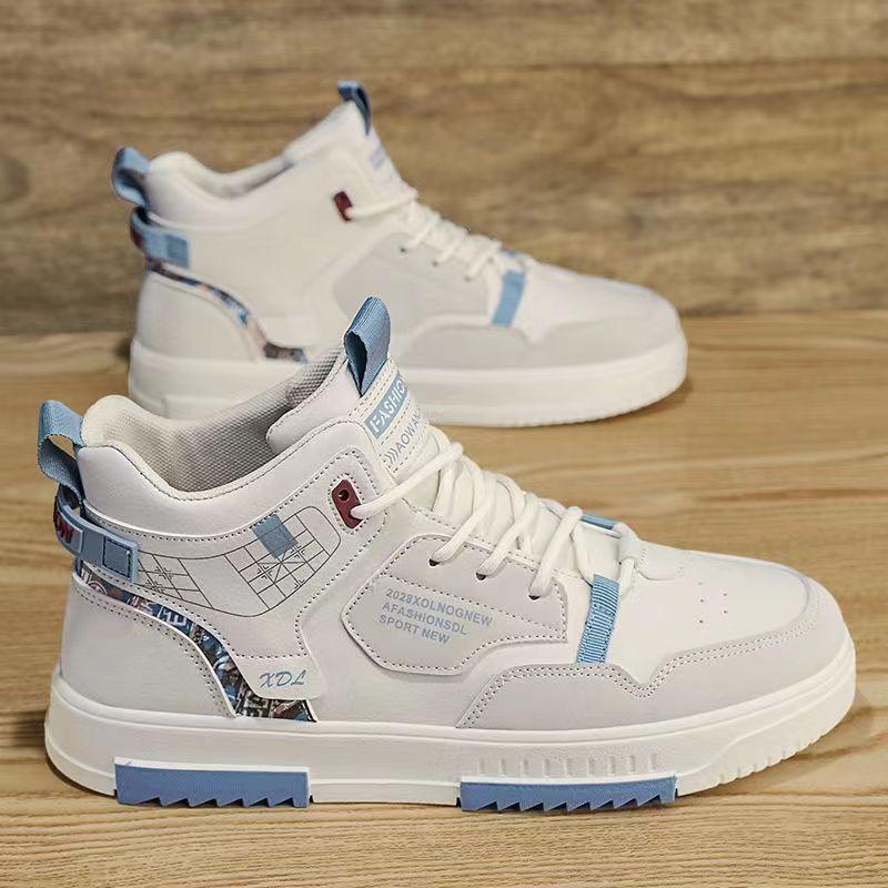 Men's board shoes 2025 spring and autumn new fashion trend versatile youth sports high-top casual student men's shoes
