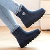 Women's Padded Thickened Warm Non-tired Feet a Stirrup Thick Bottom Height Comfortable Waterproof Non-slip Leisure Snow Boots Cotton Shoes