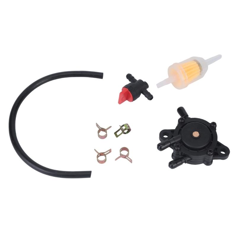 Motorcycle Carburetor Fuel Pump Kit for 491922 691034 Fuel System Maintenance, Small Body Replacement Set with Filter Hose and Service Accessories