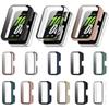 Capa Protetora para Smartwatch Samsung Galaxy Fit 3 SM-R390 Caixa de Relógio em PC com Vidro Temperado Anti-Queda Anti-Arranhão Caixa de Relógio