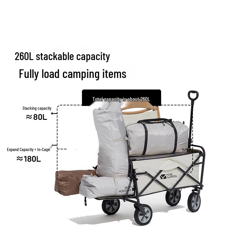 MOBIGARDEN Starry Expandable Folding Camping Cart