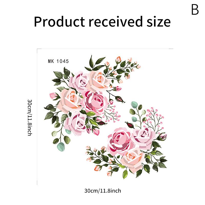 

Зеленое растение цветок настенная наклейка ванная комната туалет декор гостиная шкаф украшение дома наклейки самоклеящиеся фрески as the picture