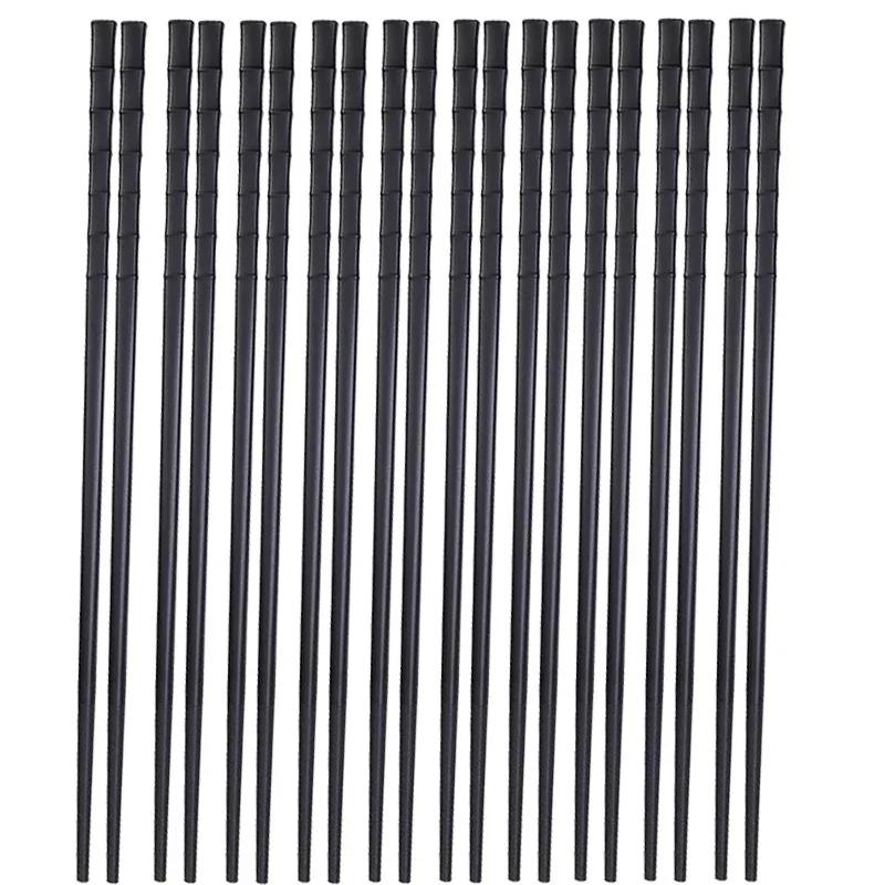 Metal Alloy Chinese Chopstick Reusable Non-slip Sushi Food Chop Sticks Japanese Korean Chopsticks Kitchen Tableware Accessories