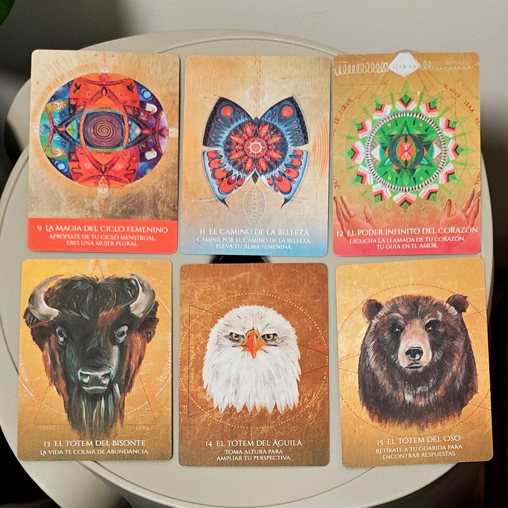 Medicine Woman Oracle - 10.5*7.5cm 49 Shamanic Archetype Cards for Healing and Empowerment (Spanish Version)