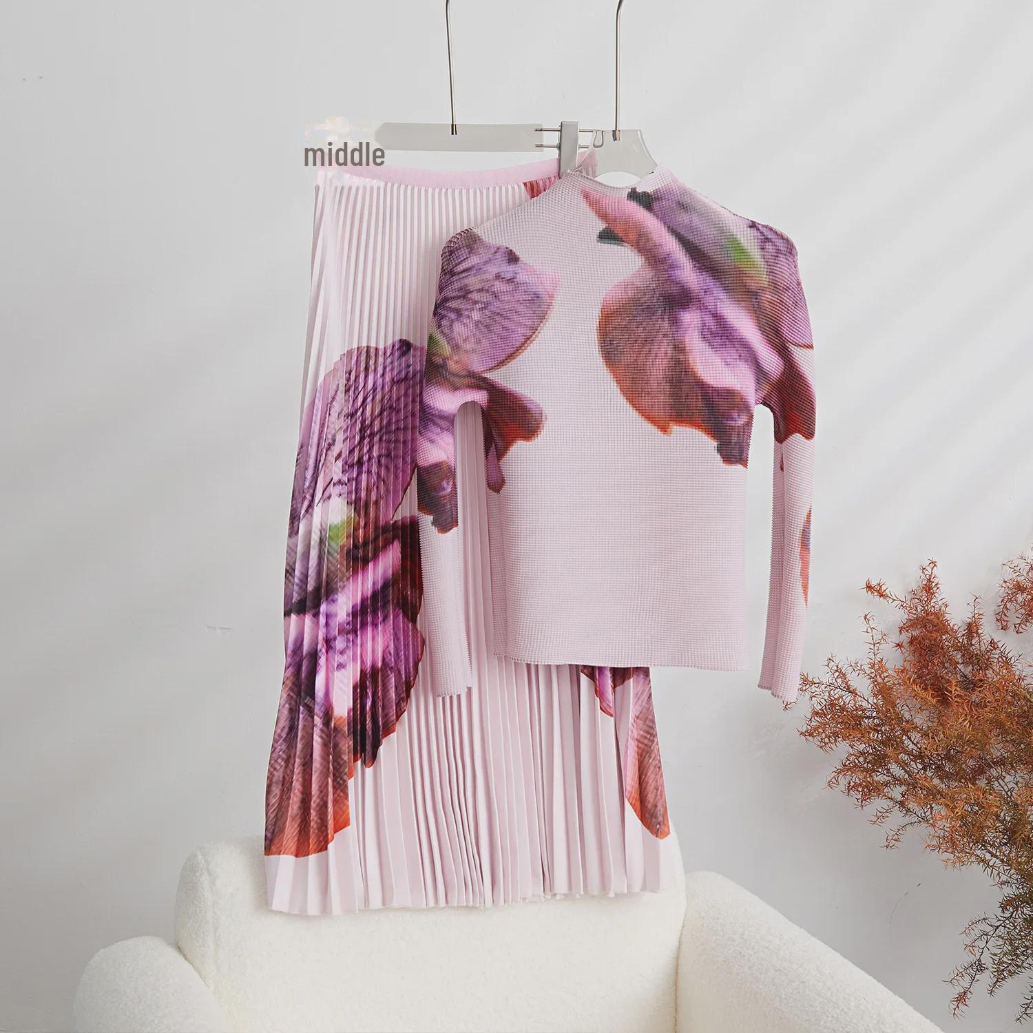 

Женские топы с длинным рукавом в складку, новые футболки Purple Temperament, нижние рубашки – серия ME One Size