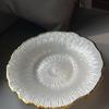 LISM European Light Luxury Silver Flower Fruit Plate