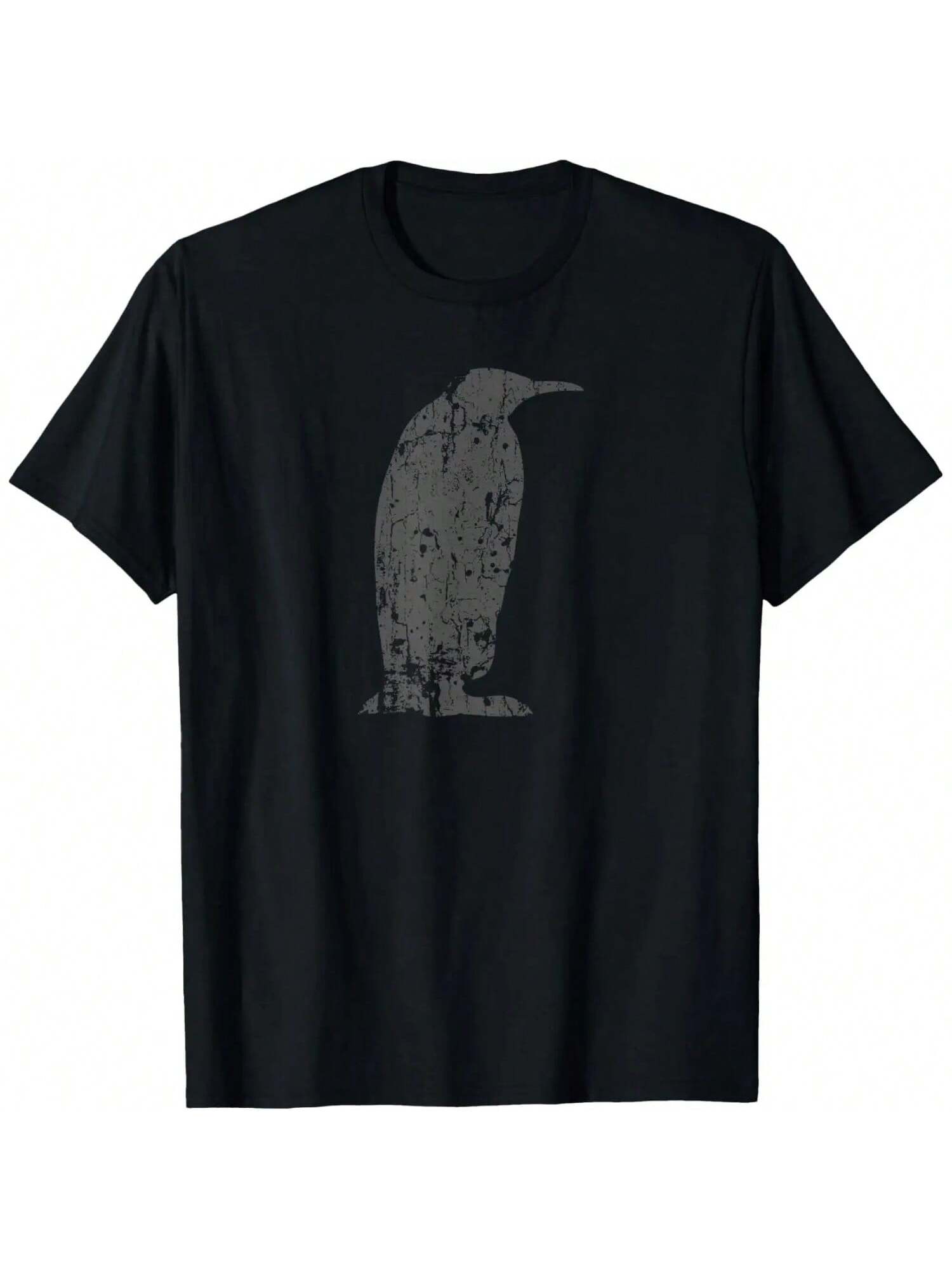 Penguin Vintage Design - Penguin Print T-Shirt S разноцветный