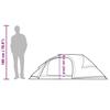 Dome Camping Tent for 1 Person Orange Waterproof
