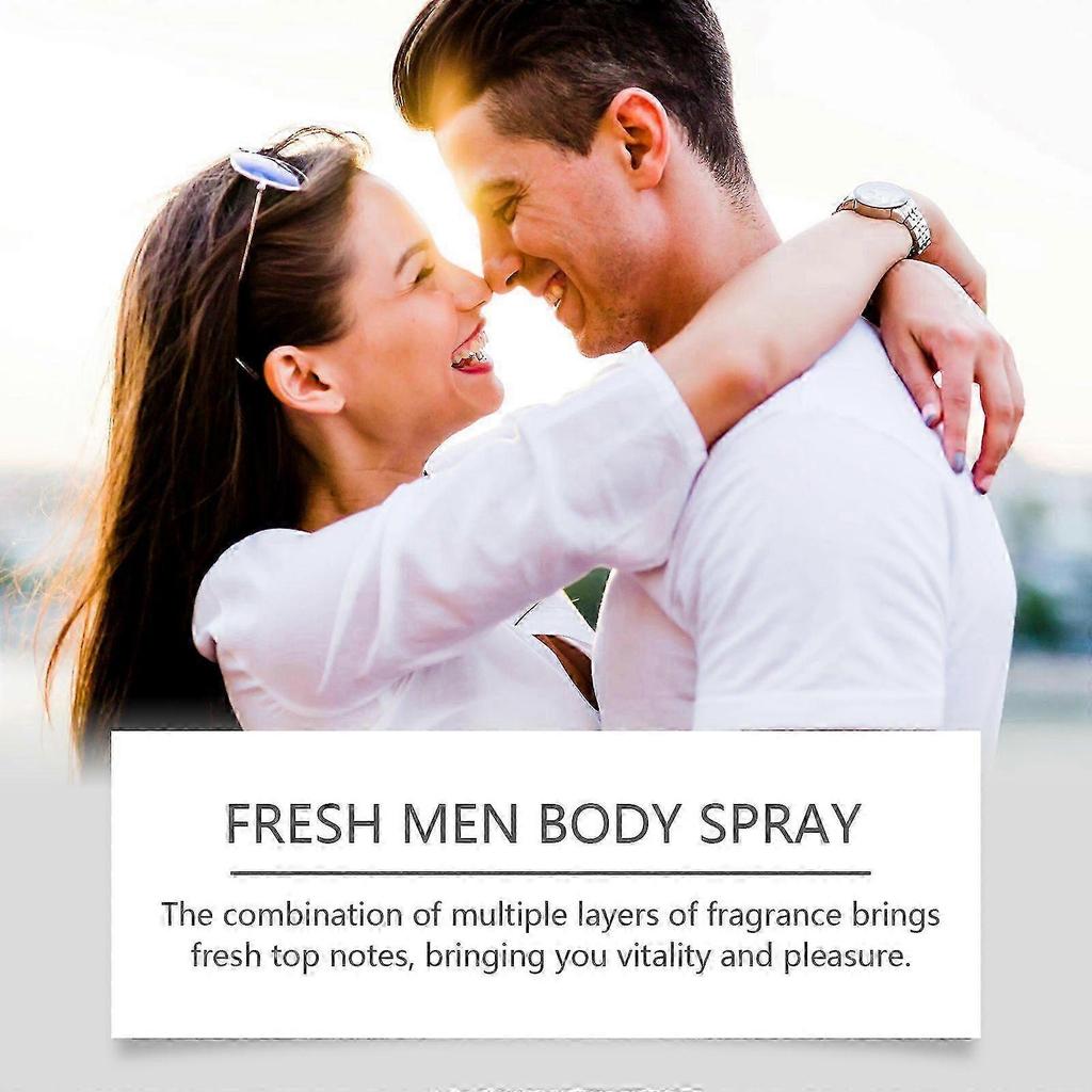 East Moon Men's Body Spray Body Moisturizing Lasting Fragrance Portable Elegant Charm Fresh Spray