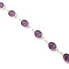 Amethyst Gemstone 925 Sterling Silver Jewelry Handmade Bracelet 8.5" For Women RB-3-10