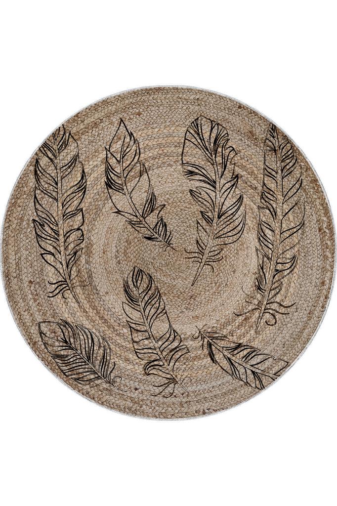 Rovigo Home Washable Round Printed Carpet RHM7067-SD352