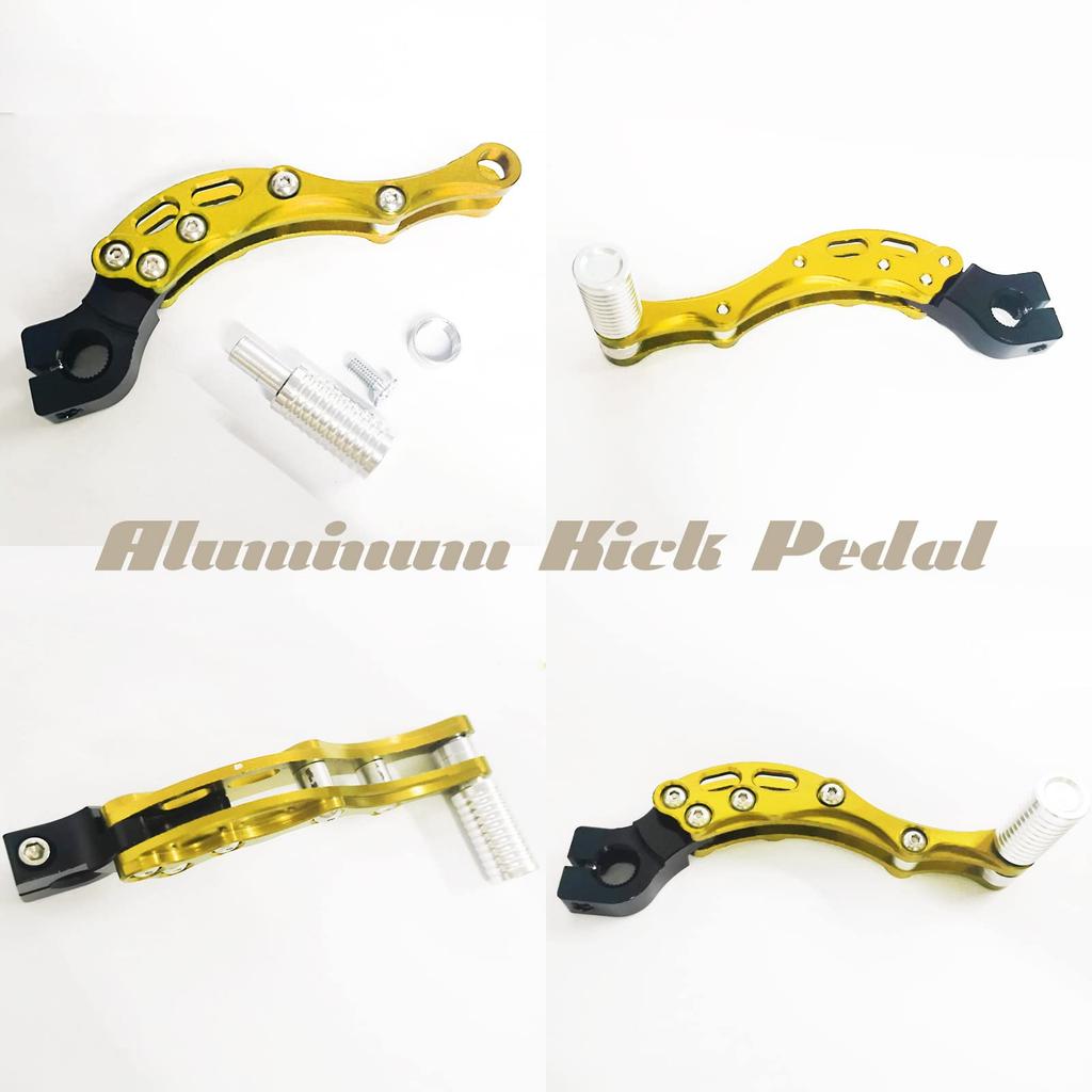 Muchas Sonrisas Aluminum Kick Pedal for Universal Custom Bikes (Silver)