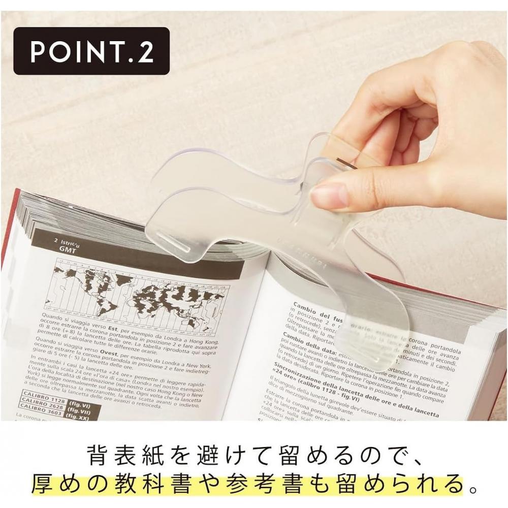 Sunstar Stationery Clip Ukanmuri Clip Waterly Clear 2 Pieces Set N3623300