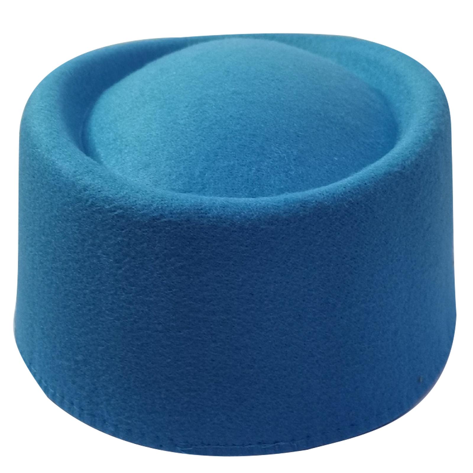 

Шляпка-таблетка Цилиндр Миллери Фасинатор Основа шляпы для женщин Повседневная одежда Вестерн Федора Одежда для хостесс светло-синий