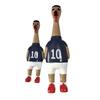 1/2Pcs Football Theme Screaming Chicken Toy, Stress Relief Cartoon Football Star Chick Squeeze Toy, Game Day Cheer Gift for Soccer Fans
