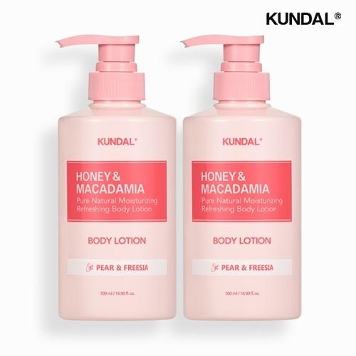 

[KUNDAL] Honey & Macadamia Pure Body Lotion 500ml x 2 - Fair & Freesia_631515