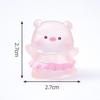 1 Set Cute Car Ornaments Cartoon Resin Piggy Model Car Center Console Decoration Auto Interior Dashboard Accessories