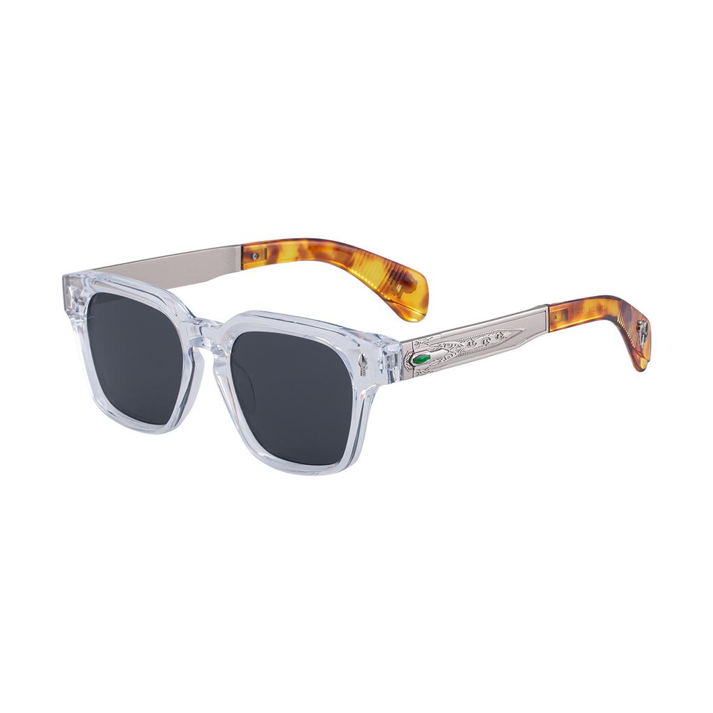 JYL TS Men's Retro Square - Outdoor Unique Sun-Protective Shades ZS-98394