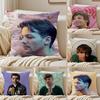 Louis Singer Tomlinsons Kissenbezug Seidiger Kurzer Plüsch Beidseitig Bedruckter Kissenbezug für Sofa Alle Jahreszeiten Heimdekoration Geschenk