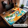 Soccer Theme Custom Mouse Pad Personalized With Name Text Customized Desk Mat For Office Home Decor