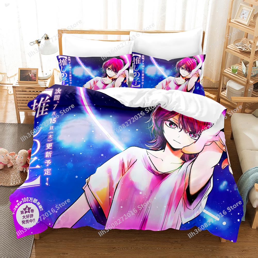 3D Print Anime Oshi No Ko Bedding Collection Single Twin Full Queen King Size Bed Collection Adult Kid Bedroom Duvetcover Collections Home Textile