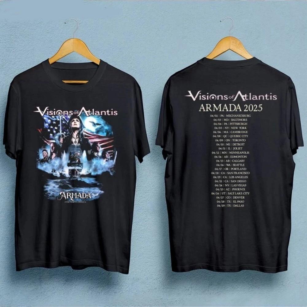 Visions Of Atlantis Armada Over North America Tour 2025 T-Shirt  Unisex T-Shirt XXL