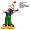 Rock Skeleton Figurine Skeleton Band Saxophonist Decoration Skeleton Guitarist Singer Statue Halloween Desktop Ornament for Mantel Shelf