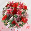 3D Foldable Greeting Card With Envelope Unique Foldable Greeting Card Flower Bouquet Card for Celebratory Event