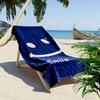 Smile Face with Blue Texture Beach Towel Quick-drying for Travel Outdoor Sports Jogging Beach and Swimming