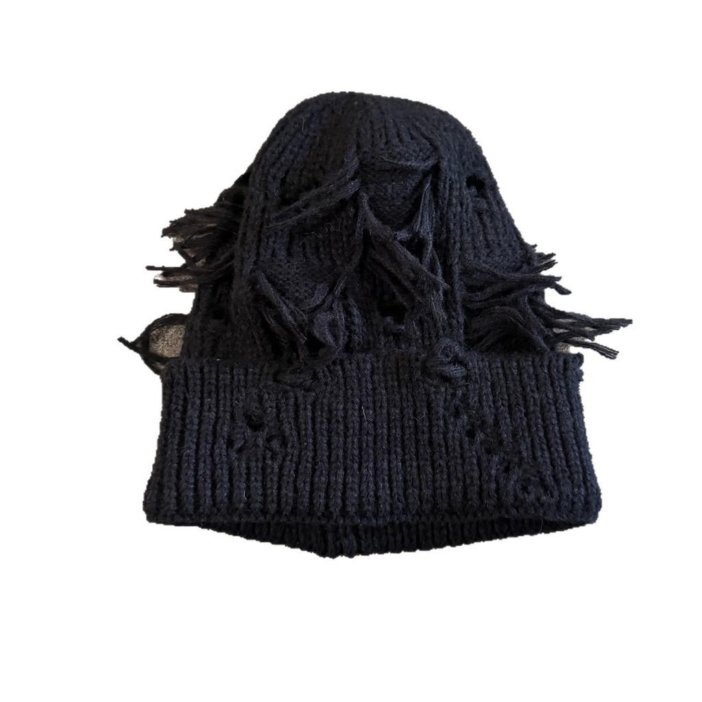 Street Style Knit Hat For Men Women Warm Wool Beanie With High Top For Cold Weather