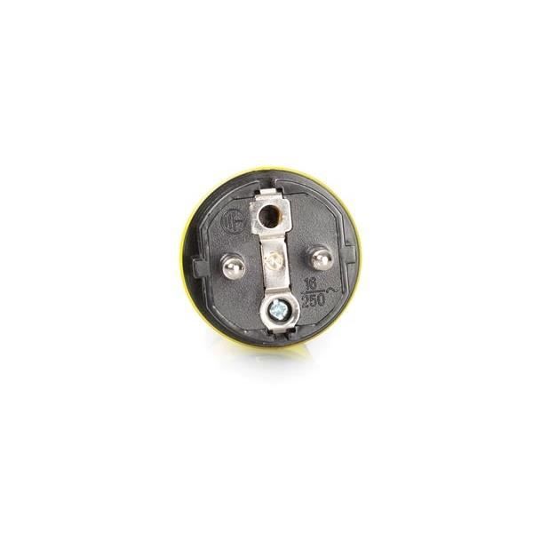 Fiche extérieure - Perel - Schuko - Mâle - 250V - IP54 - Noir
