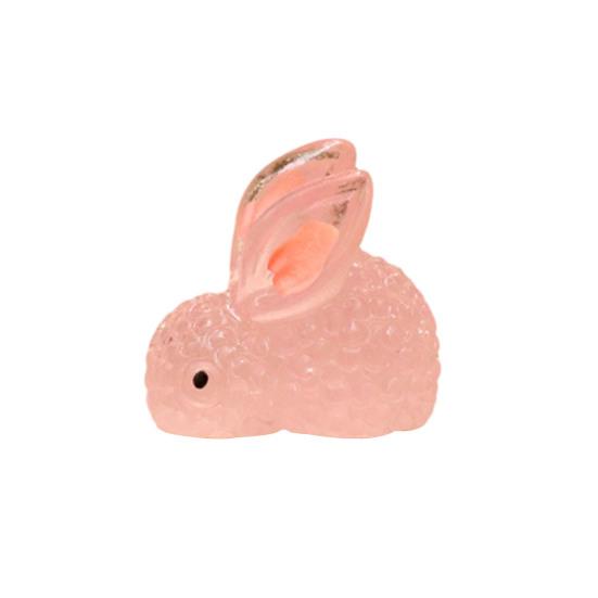 

Luminous Micro Landscape Rabbit Ornaments Glow in The Dark Bunny Figurines for Moss Micro-Landscapes Fish Tank Decoration DIY Accessories Small розовый