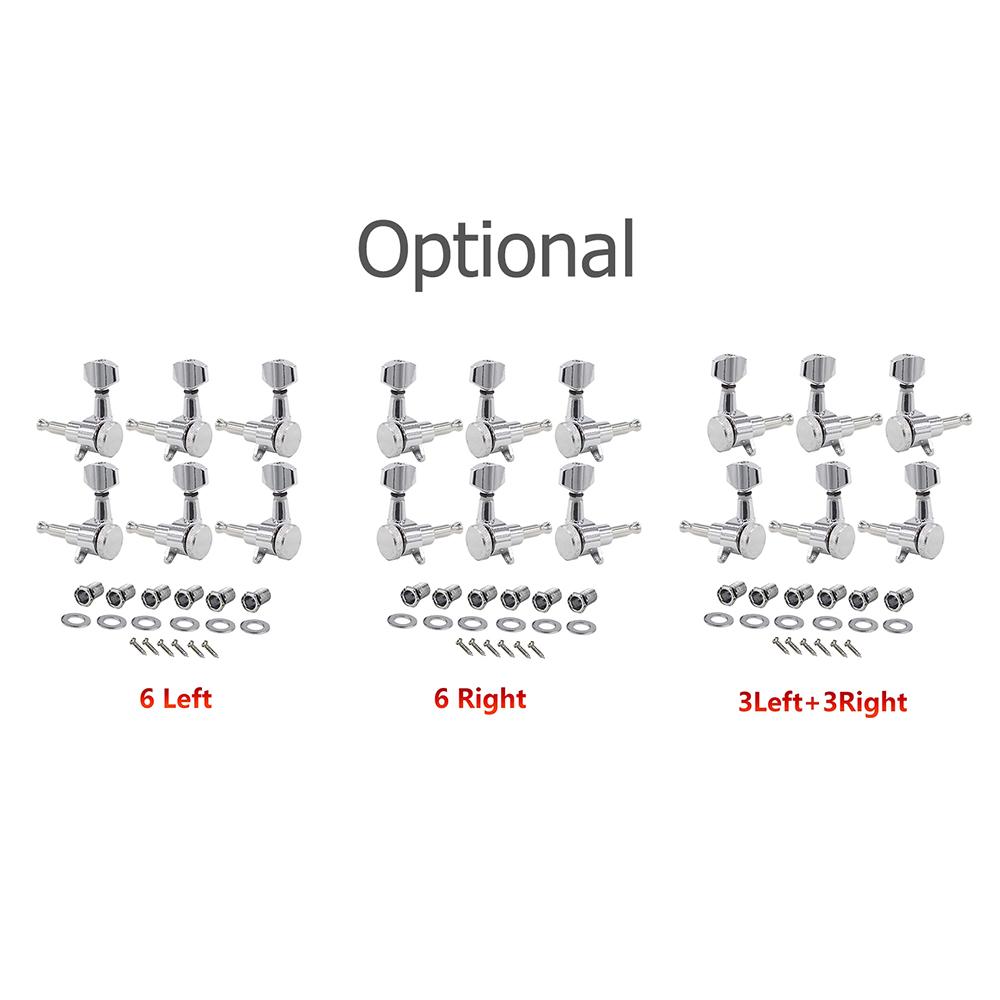 3 Levá 3 Pravá Inline ladění elektrické kytary Ladění utěsněných uzamykacích kolíků na kytaru