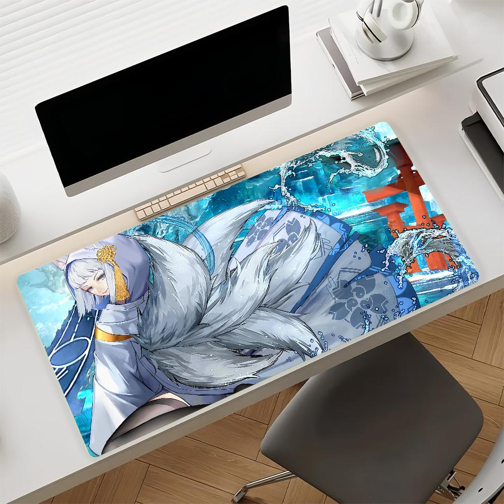 Game Azur Lane Kaga Anime Gaming Mouse Pad Antislip Rubber Base Large Pc Keyboard Laptop Desk Mat For Office Student Home