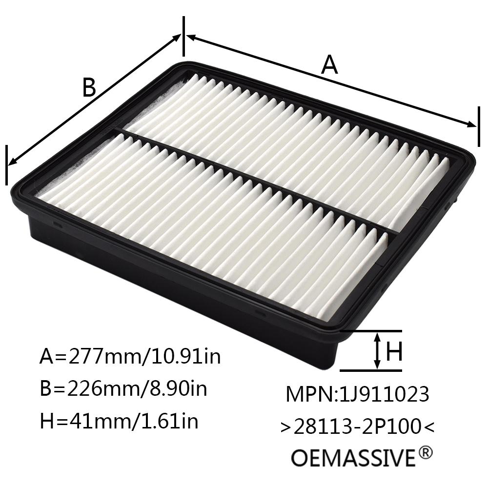 For Hyundai Grandeur/Azera Santa Fe Sonata/i45 2.0L 2.4L 3.3L 3.5L 2010 2011 2012 2013-2017 Car Engine Air Filter 28113-2P100